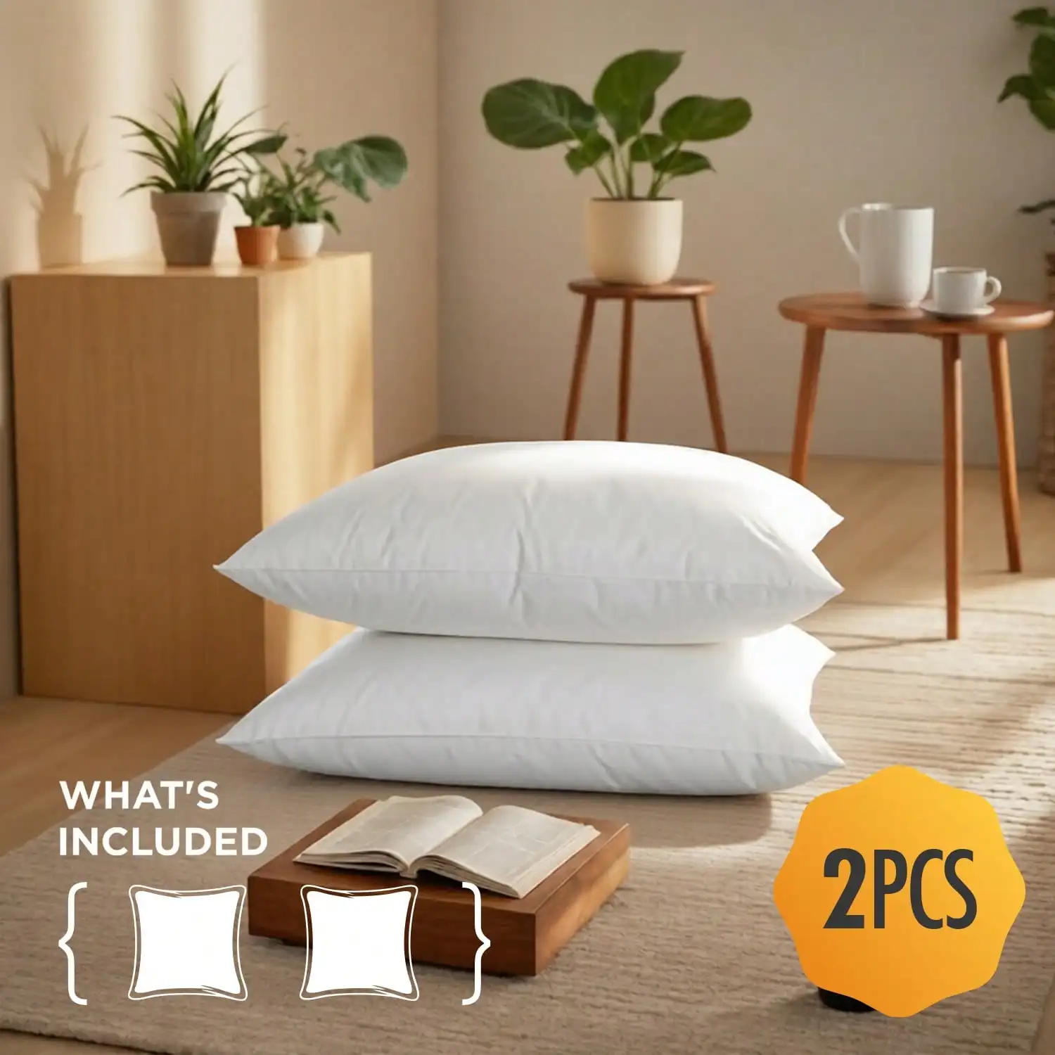 ชุด 2 ชิ้น และ ชุด 4 ชิ้น ไส้ห - Pillow Insert 18X18 บทวิจารณ์และราคา
