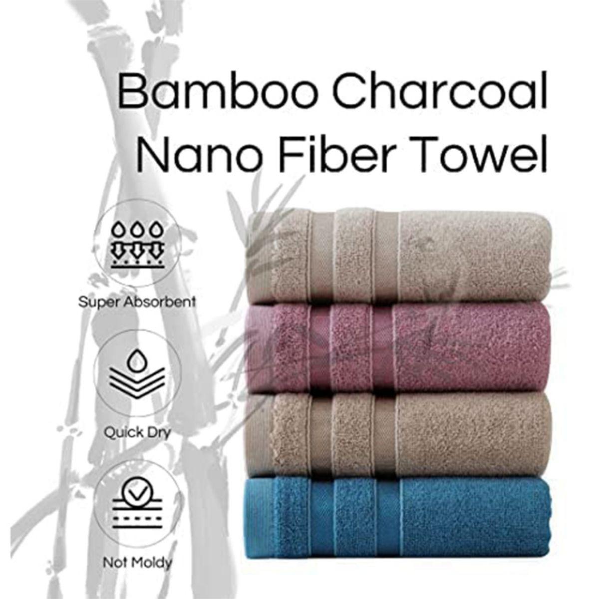 ผ้าขนหนูผ้าฝ้ายไม้ไผ่หรูหรา 1  - Home Textiles Face Towel บทวิจารณ์และราคา