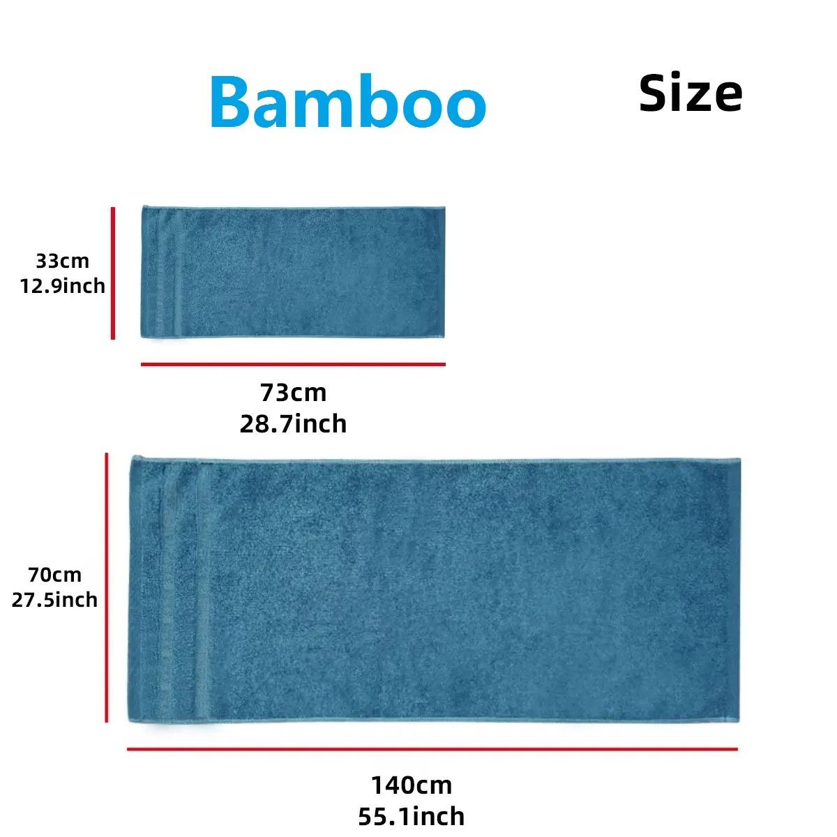 ผ้าขนหนูผ้าฝ้ายไม้ไผ่หรูหรา 1  - Home Textiles Face Towel บทวิจารณ์และราคา